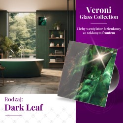 Veroni Glass buitinis ventiliatorius S d100 Dark Leaf