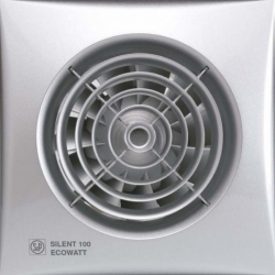 Buitinis ventiliatorius SILENT-100 CRZ SILVER ECOWATT su taimeriu