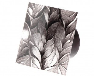 „Veroni Glass 120 WCH“ buitinis ventiliatorius „Black Silver Leafs“