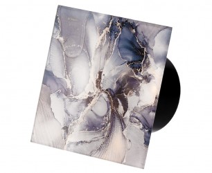 Veroni Glass 120 S buitinis ventiliatorius Black Stone Grey Flower