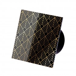„Veroni Glass 120 WC“ (buitinis ventiliatorius) Black Gold Diamonds
